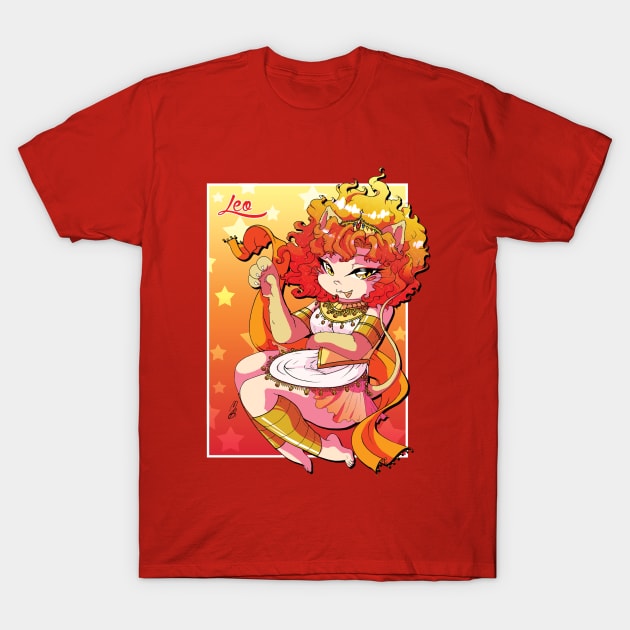 CHIBI-ZODIAC LEO T-Shirt by MBsilverLuna